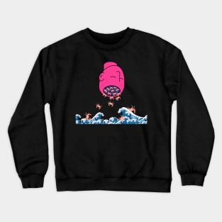 crabs in my head Crewneck Sweatshirt